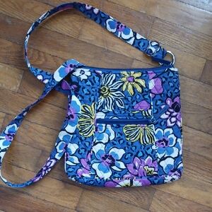 Vera Bradley Floral Blue and Purple Women's Bag